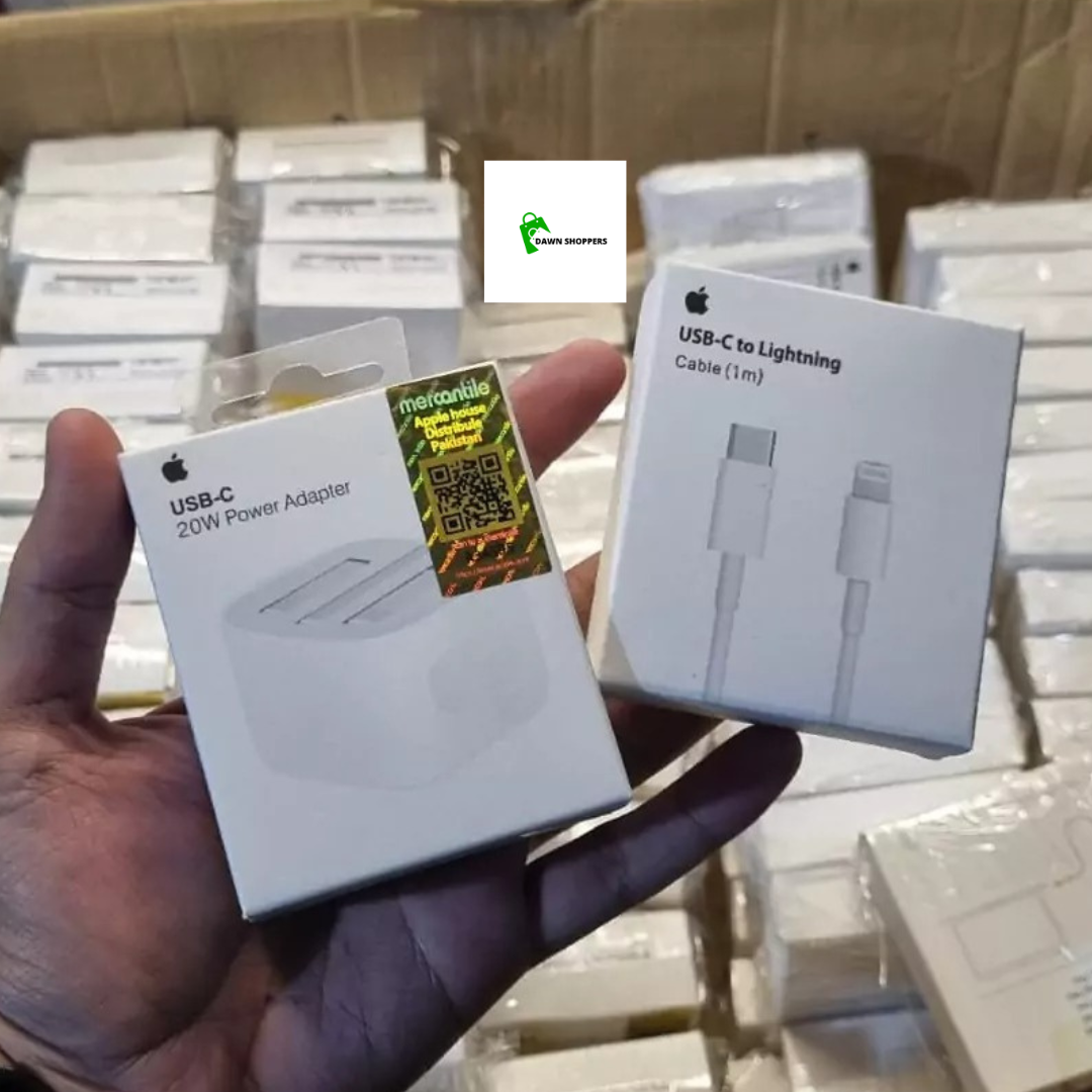 Pack of 2 :20w Original Adapter with 20w Lightning Cable