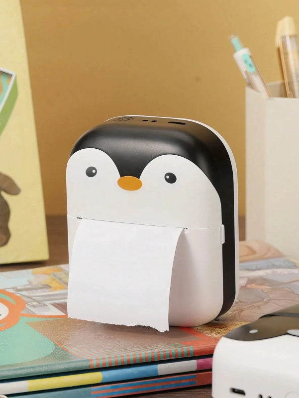 Adorable Penguin Design Rechargeable Portable Mini Printer