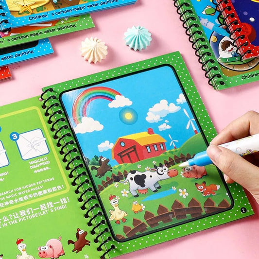 Reuseable Magic Water Drawing Coloring Book