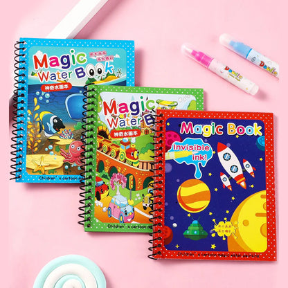 Reuseable Magic Water Drawing Coloring Book