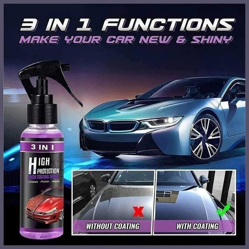 Car Coating Spray 3-in-1 Quick Coat Wax Polish