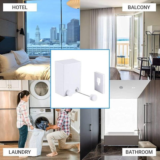 Abhsant Hot Retractable Indoor And Outdoor Clothes Wall Hanger